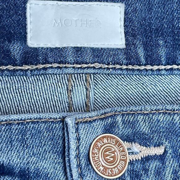 Mother The Stunner Ankle Step Fray Jeans sz 29 Helter Skelter skinny high-rise - Picture 10 of 13